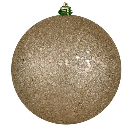Vickerman 4.75" Oat Sequin Ball Ornament, 4 per Bag