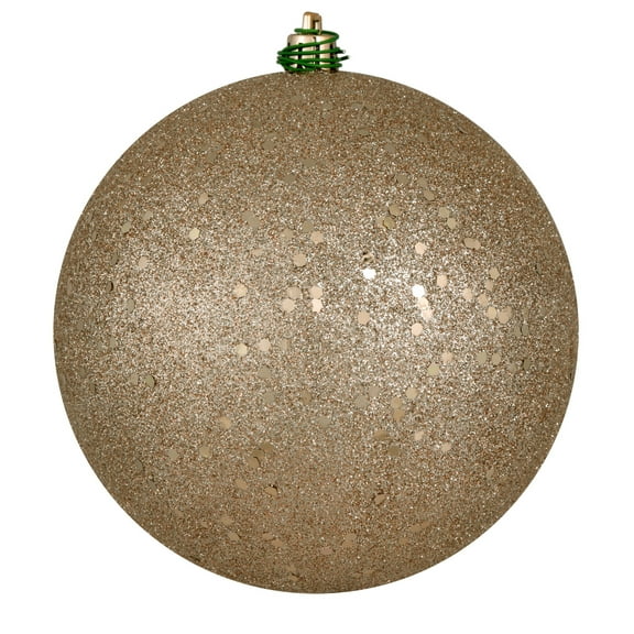 Vickerman 4.75" Oat Sequin Ball Ornament, 4 per Bag