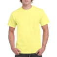 thumbnail image 1 of Gildan T-Shirt en Coton Épais pour Hommes, P, Cornsilk, 1 of 2