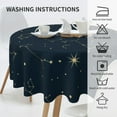 thumbnail image 6 of ZICANCN Round Table Cloths 60 Inch, Galactic Constellation Cosmic Galaxy Table Cover Waterproof Washable Outdoor Picnic Tablecloth, 6 of 8
