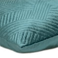 thumbnail image 4 of Parkland Collection Gaia Transitional Quilted Teal Throw Pillow, 4 of 6