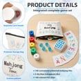 thumbnail image 3 of 265 Pcs Mahjong Playing Cards American Style Blossom Numbered Large Print PVC Poker Mahjong Tiles with 4 Dices for Travel Home, Portable Gift, 3 of 14