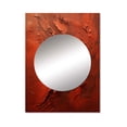 thumbnail image 2 of Designart "Semi-Sweet Artistry I" Abstract Collages Mirror Wall Decor - Modern Red Abstract Mirror Wall Art For Entryway - 40" x 30" Inch, 2 of 5