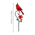 thumbnail image 3 of Metal Cardinal Garden Stake, Decorative Red Bird Yard Art Weather Resistant Garden Accent Ornament, Flower Pot Patio Lawn Decor for Garden Courtyard Porch Bird Lovers, 3 of 7