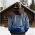 thumbnail image 3 of Outfmvch Hoodies For Men Hoodie Men'S Hooded Fleece Gradually Changing Sweater Zip Up Hoodie Blue S, 3 of 5