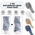 thumbnail image 2 of Cinta autoadhesiva para acortar los bordes de las piernas de los pantalones, dobladillo de pasta, ajuste de la longitud de la ropa de los pantalones vaqueros, 1-5m, 2 of 4