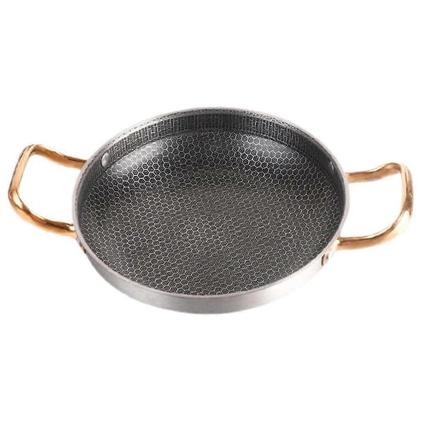 Honeycomb Pan Stainless Steel Frying Pan Thickened Seafood Crayfish Frying Pan