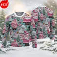 thumbnail image 3 of Sudadera con estampado 3D de Feliz Navidad Suéter navideño con gráfico de Papá Noel Suéter navideño feo de moda para hombres Nuevos suéteres, 3 of 5