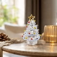 thumbnail image 4 of Dalxymotic Christmas Tree Tabletop Ornament, Festive Desktop Decorative Figurine, Holiday Winter Celebration Accent, Christmas Home Office Decoration for Desk, Shelf, Mantel, 4 of 7