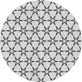 thumbnail image 1 of Ahgly Company Tapis d'Intérieur Rond Lavable en Machine Gris Transitionnel, 7 Pieds Rond, 1 of 7