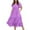 Purple, variant on Plus Size Dresses for Women A Line Maxi Dress Tiered Ruffled long Swing Dress with Pockets Elegant V Neck Flowy Long Dresses Royal Blue 4XL