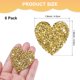 thumbnail image 3 of Uxcell 6-Pack Parches de Corazón de Strass para Planchar 4.5cm Apliques Adhesivos Dorados Brillantes para DIY/Ropa/Zapatos/Bolsas, 3 of 7