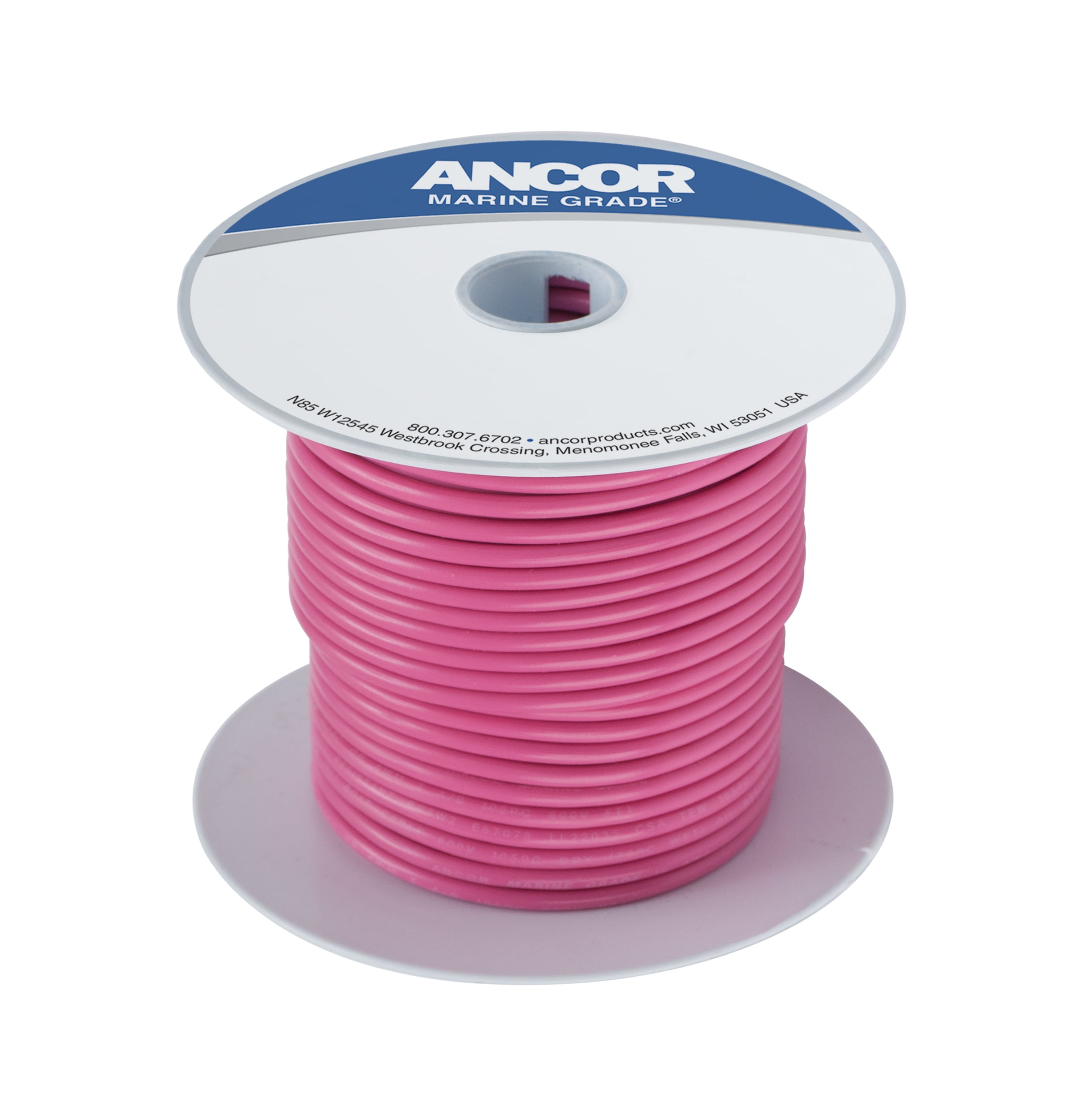 18 Ga PINK Abrasion-Resistant General Purpose Wire 50 feet coil GXL - 