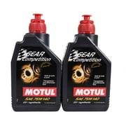 Motul 105779 Full Synthetic Gear Competition SAE 75W140 Oil 75W-140 - 1L 2 Pack