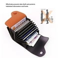 thumbnail image 3 of Herwey Card Container,Portable PU Leather Stylish Anti-Theft Card Bag Holder Container Storage Organizer Mother Gift,Card Holder, 3 of 8