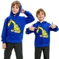 thumbnail image 2 of POPTEM Toddler Boys Hoodie Front Zipper Excavator Jacket Kids Clothes Blue 2T, 2 of 7