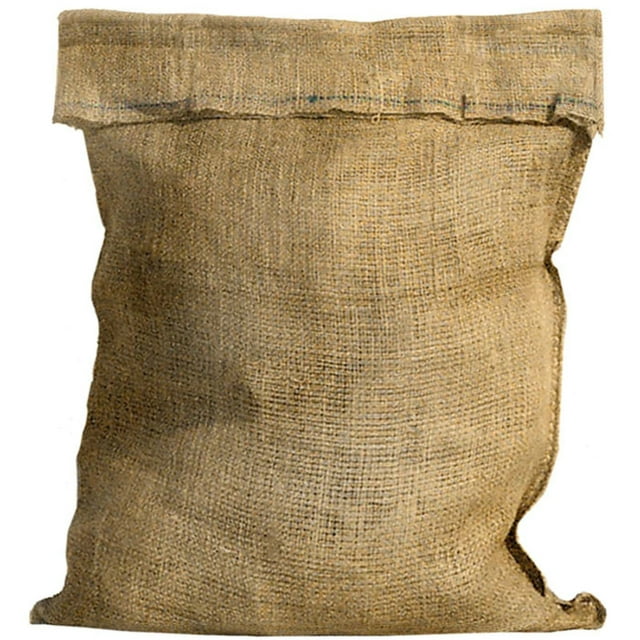 Burlap Bags - Classic Burlap Sacks - Haul or Store Nuts, Produce, or Animal Feed - Double-Stitched Seams - 24-inch wide by 39.5-inch tall - 5-count