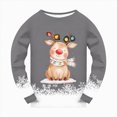 thumbnail image 4 of Paguaki Kids Christmas Pajamas Cotton Long Sleeve Matching Holiday Pjs Set Toddler Boys Girls Xmas Jammies Xmas Set, 4 of 5