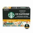 thumbnail image 2 of (6 pack) Starbucks K-Cup Coffee Pods, Starbucks Blonde Roast Coffee With 2X Caffeine Veranda Blend For Keurig Brewers, 100% Arabica, 1 Box (10 Pods), 2 of 7