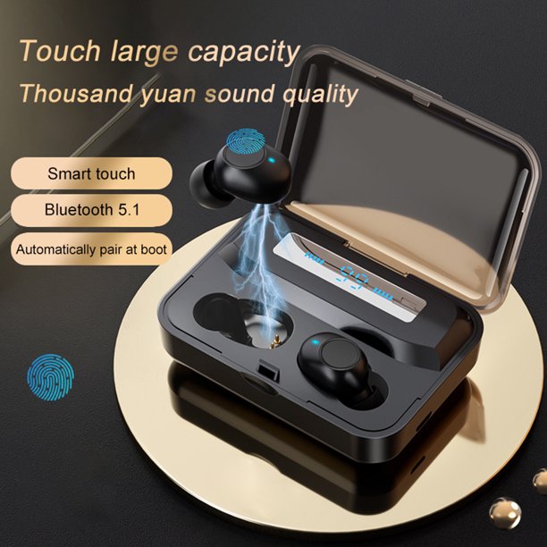 Gwong Electrónica N26 compatible con Bluetooth 5.0 Auriculares inalámbricos de tacto inteligente en la oreja auriculares para teléfono