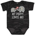 thumbnail image 3 of Inktastic Pappy Loves Me Grandson Boys or Girls Baby Bodysuit, 3 of 5