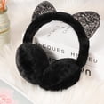 thumbnail image 4 of Cache-oreilles pour l'Hiver Mignons Cache-Oreilles Chat Peluche Chauds Cache-Oreilles Accessoires d'Hiver pour Femmes Filles Couvre-Oreilles d'Extérieur, 4 of 7