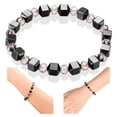 thumbnail image 1 of Ganfancp Popular Pulsera Imán Negro Piedra Volcánica Dorada Ofertas Del Día 1X Pulsera, 1 of 7