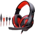 thumbnail image 2 of Auriculares de Diadema BossPro 40mm 2.2m 20-20000Hz 105± 3DB con Micrófono Rojo. Hot-Shot MXDSO-002, 2 of 2