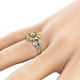 thumbnail image 1 of Anillo de cobre femenino Ecomeon Anillo de compromiso girasol redondo Vintage con circón Tamaños 6# 7# 8# 9#, 1 of 5