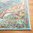 thumbnail image 5 of SAFAVIEH Crystal Debra Southwestern Area Rug, Teal/Orange, 10' x 10' Square, 5 of 12