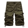 thumbnail image 3 of Pantalones cortos cargo informales de estilo mecánico para hombre - Pantalones holgados de 5 puntos, playa/fiesta - Todas las estaciones (S-XXXL), 3 of 6