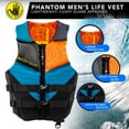 thumbnail image 2 of Body Glove 20224ORGBLUS Adult Phantom PFD, Men's Sm., Orange/Blue, 2 of 6