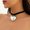 Silver, variant on Women's Fashion Delicate Jewelry Gold or Silver Big Heart Velvet Choker Necklace-Silver