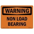 thumbnail image 1 of SignMission OS-WS-A-1218-L-12731 12 x 18 in. OSHA Warning Sign - Non Load Bearing, 1 of 1