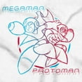 thumbnail image 2 of Video Game MegaMan ProtoMan Sketch Unisex Plus Size Graphic Tee Brisco Brands 2X, 2 of 5