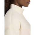 thumbnail image 4 of Sweatshirt Reebok Women's Vector Mock Neck Cotton-Poly Alabaster, 4 of 5