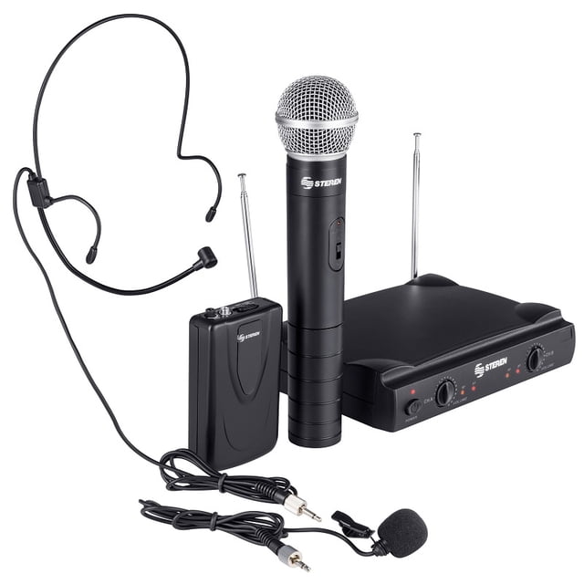 Sistema de varios micrófonos inalámbricos Steren WR-057