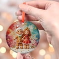 thumbnail image 4 of Gingerbread Couple Ornament, Holiday Decor, Christmas Ornament, Cute Holiday Gift, Christmas Decoration, Festive Home Decor, Holiday Keepsake, Xmas Tree Hanging Decoration, Seasona, 4 of 5