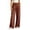 *Wine, variant on Binmer Women's Elastic High Waist Pleated Wide Leg Sweatpant,Casual Loose Trousers with Pockets Beige,Women's Plus L