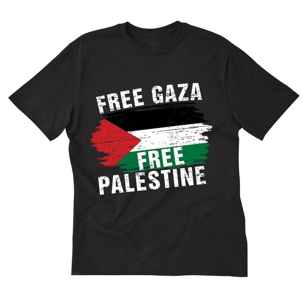 Camiseta básica Color sólido cuello redondo fin ocupación israelí ropa para niños y adultos