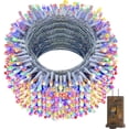 thumbnail image 1 of KNONEW 403ft 1000 LED String Lights Outdoor Christmas Lights 8 Modes & Timer Fairy Light Plug in Waterproof LED String Lights for Xmas Yard Tree Wedding Party Holiday Decorations (Multicolor), 1 of 8
