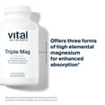 thumbnail image 4 of Vital Nutrients Triple Magnesium Complex Supplement | Vegan Magnesium Glycinate, Malate & Oxide 250mg | Easily Absorbed Magnesium Supplement for Stress, Muscle, Heart, Bone Support | 90 Capsules, 4 of 7