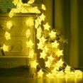 thumbnail image 1 of Coofit Battery Operated String Light: 9.8ft 20 LEDs Star Shape Fairy Light String Lamp, 1 of 10