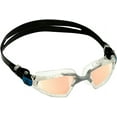 thumbnail image 4 of Aquasphere Kayenne Pro Adult Unisex Swim Goggles - Increased Field of Vision, Adjustable Nose-Bridge, Leak-Resistant Seal - Mirrored Lens, Transparent/Grey Frame, 4 of 5