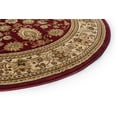 thumbnail image 5 of Sensation Transitional 6.7' x 9.6' Oval Red and Beige Polypropylene Indoor Area Rug, 5 of 7