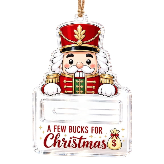 Christmas Cash Present Holder Ornament, Festive Money Holder Ornament for Xmas Tree, Decorative Christmas Money Ornament for Cash Gift Giving, Holiday Tree Hanging Decoration