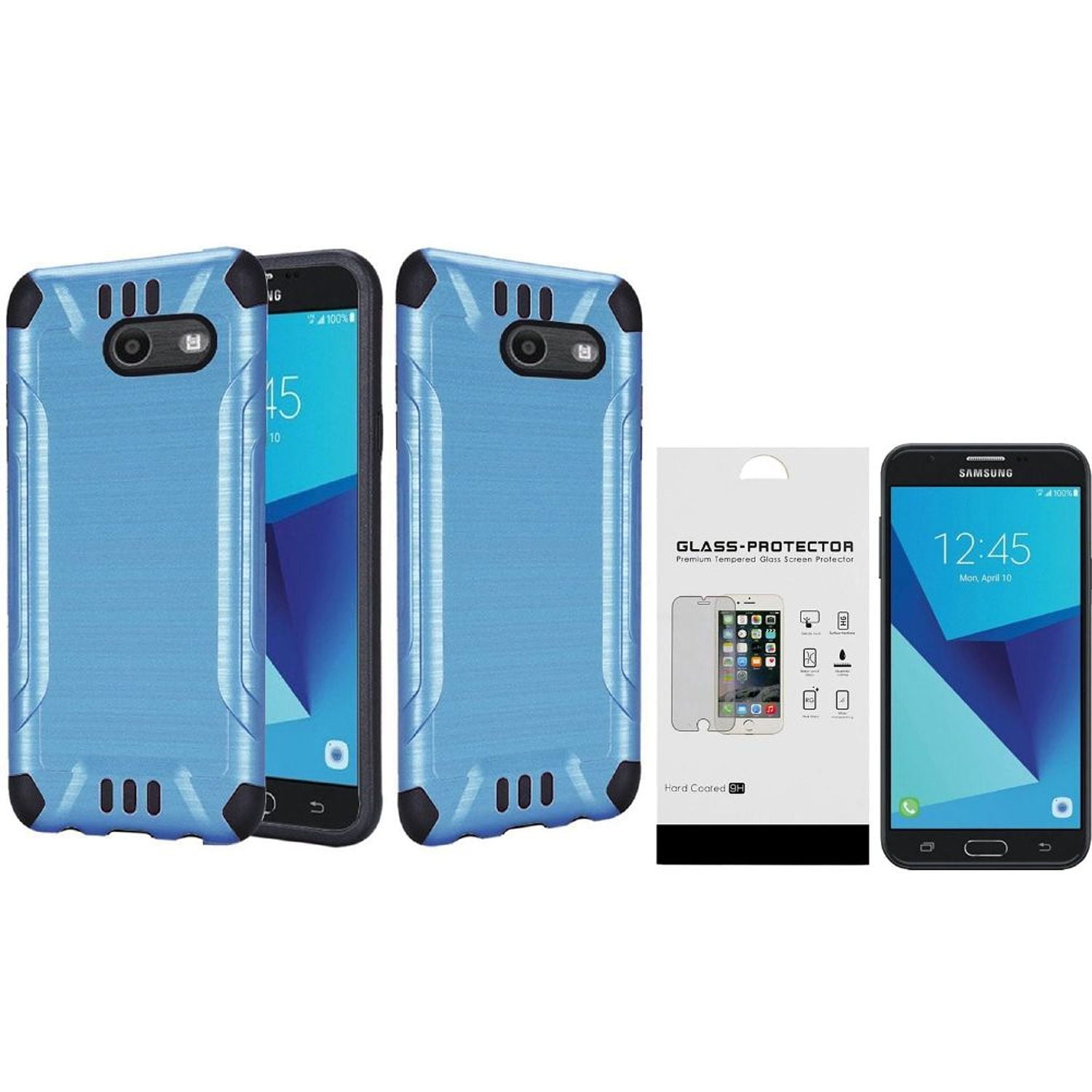 Galaxy Sky Pro case Galaxy J7 2017 case J7 Prime case by Insten Galaxy Sky Pro case Galaxy J7 2017 case J7 Prime case by Insten Brushed Metal Hybrid Case for Samsung Galaxy J7 2017 J7 Prime J7 Sky Pro J7 V