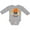 AC-Heather Grey, variant on Inktastic Halloween Scarecrow Male Face Boys or Girls Long Sleeve Baby Bodysuit