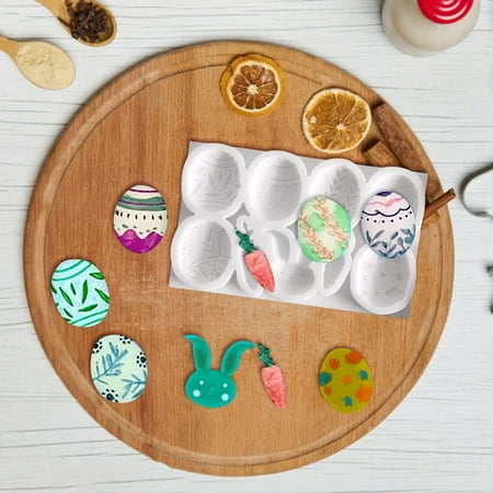 

〖Yilirongyumm〗Kitchen Organization Chocolate Silicone Easter Eggs Molds Tool Diy Baking Cake Bunny Cake Mould
