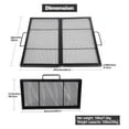 thumbnail image 2 of Square Cooking Grill Grates, Folding Outdoor Campfire BBQ Grill Rack with Handles, Portable Outside Camping Gear Cookware and Accessory, 36 Inch, 2 of 9